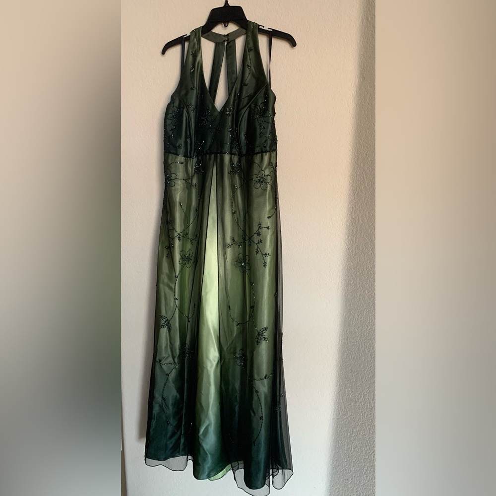 Betsy & Adam Green Gradient Maxi Dress